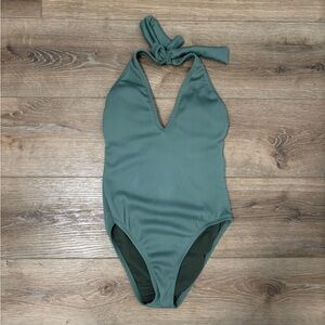 Kids Green One Piece Swimsuit